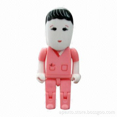 Nurse USB Flash Drive, Supports Plug-and-play Function